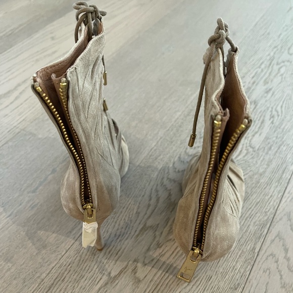 Brand new Joie suede open toe lace up boots size 36 - Picture 2 of 4